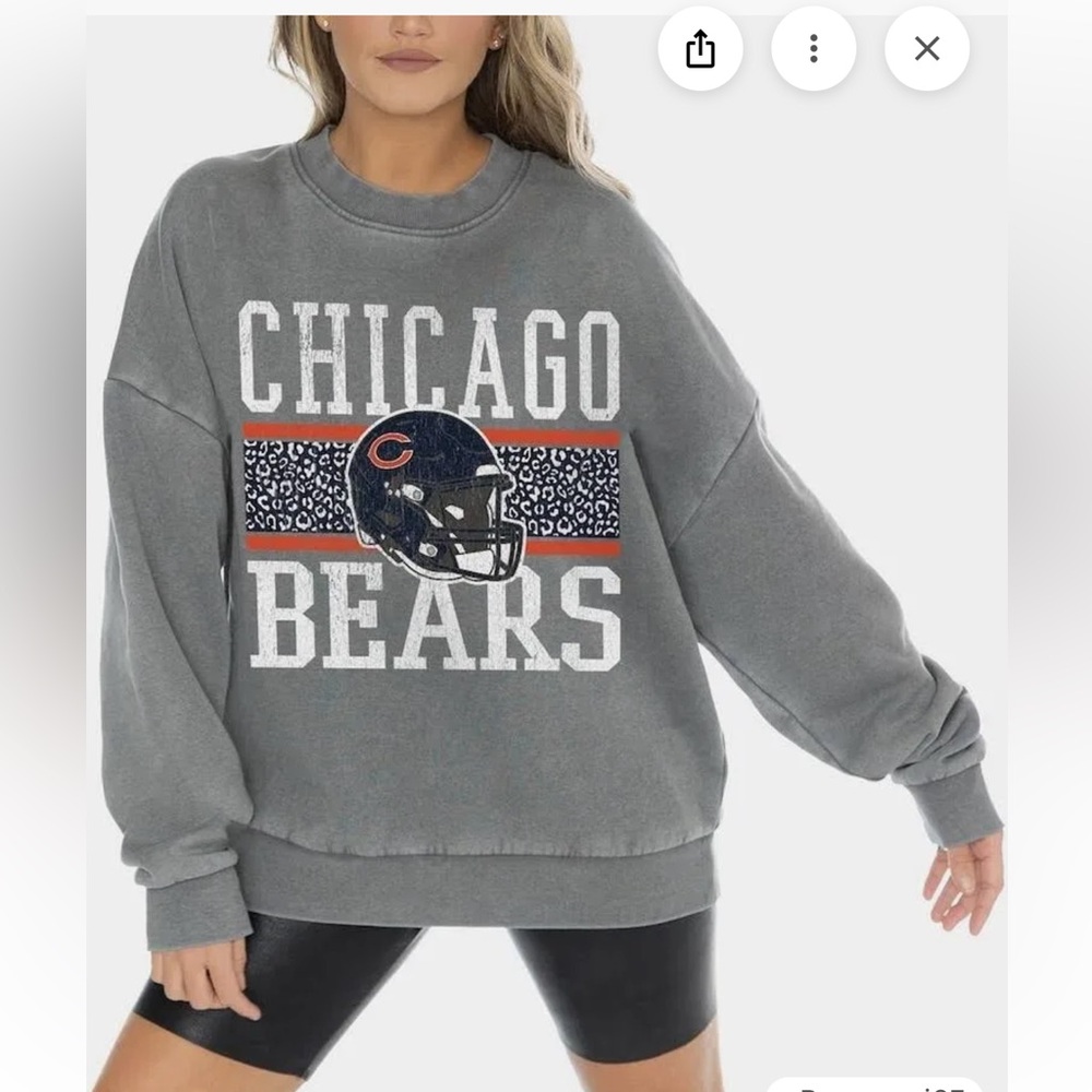 Chicago Bears Gameday Couture Vintage Wash Sweater
